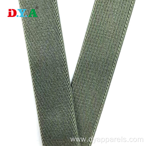 Resistance thickened twill elastic band for garment